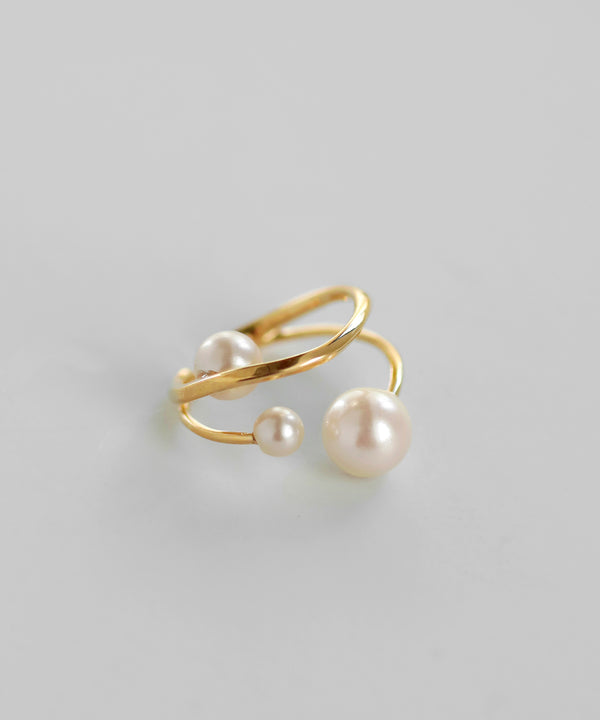 [mimi33]【Artful Bow】solide cuff ＆ pierces 10