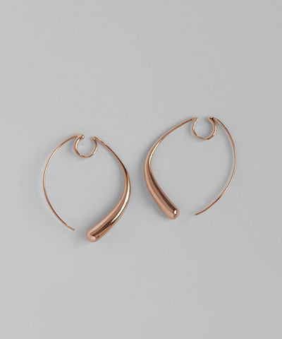 Metal round earrings [Sheerchic]