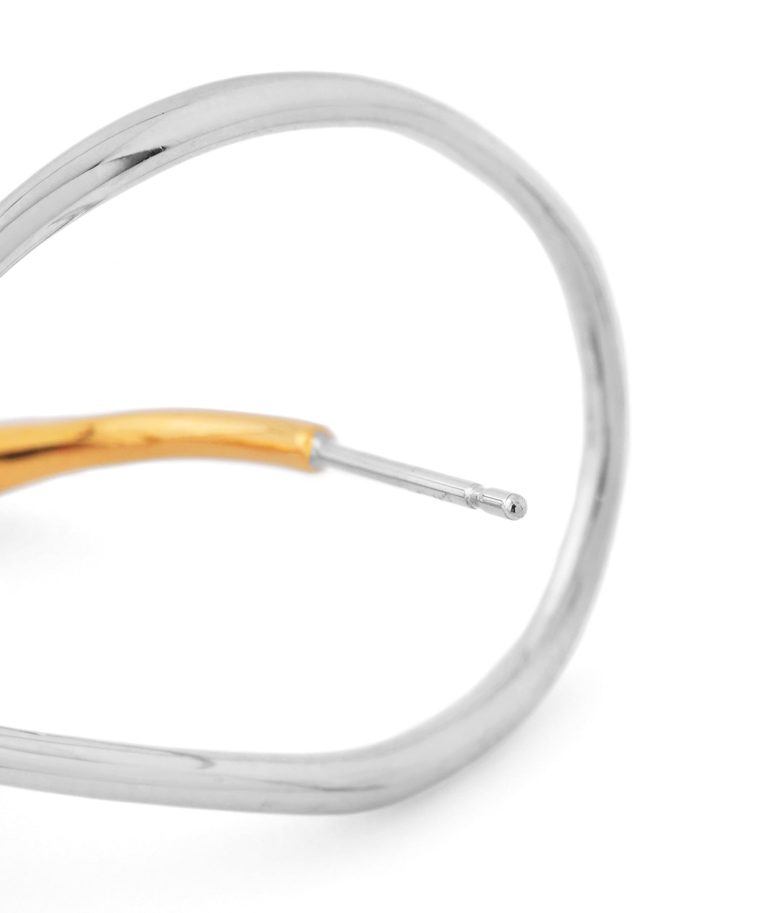 mimi33】コンビカラーループフープピアス[Sheerchic]｜アネモネ