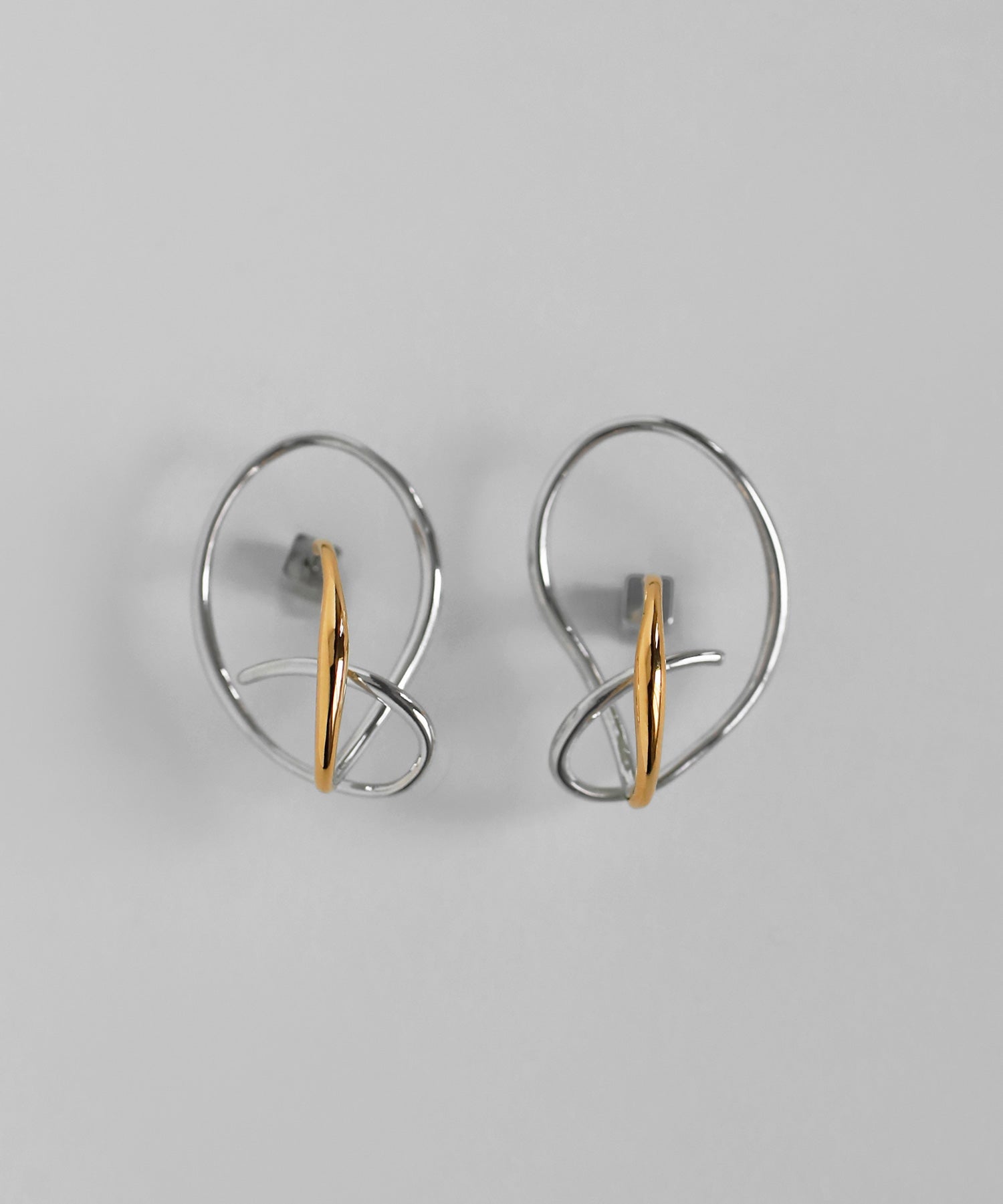 オンライン完売品⭐︎mimi33 コンビカラーフープピアス mimi33】コンビカラーループフープピアス[Sheerchic]｜アネモネ