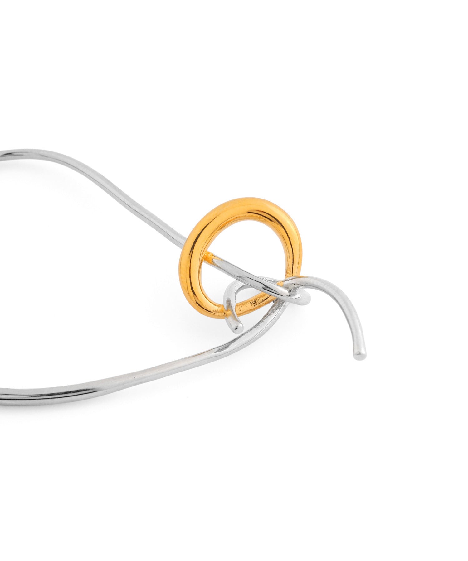 mimi33】コンビカラーループフープピアス[Sheerchic]｜アネモネ