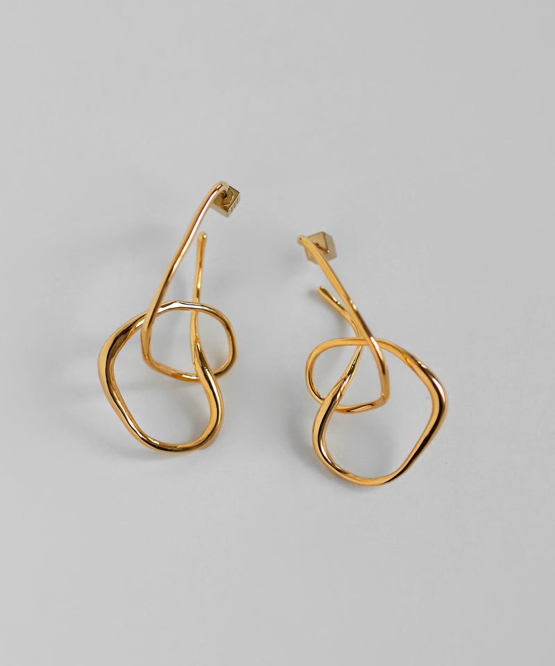 Loop hoop earrings [Sheerchic]