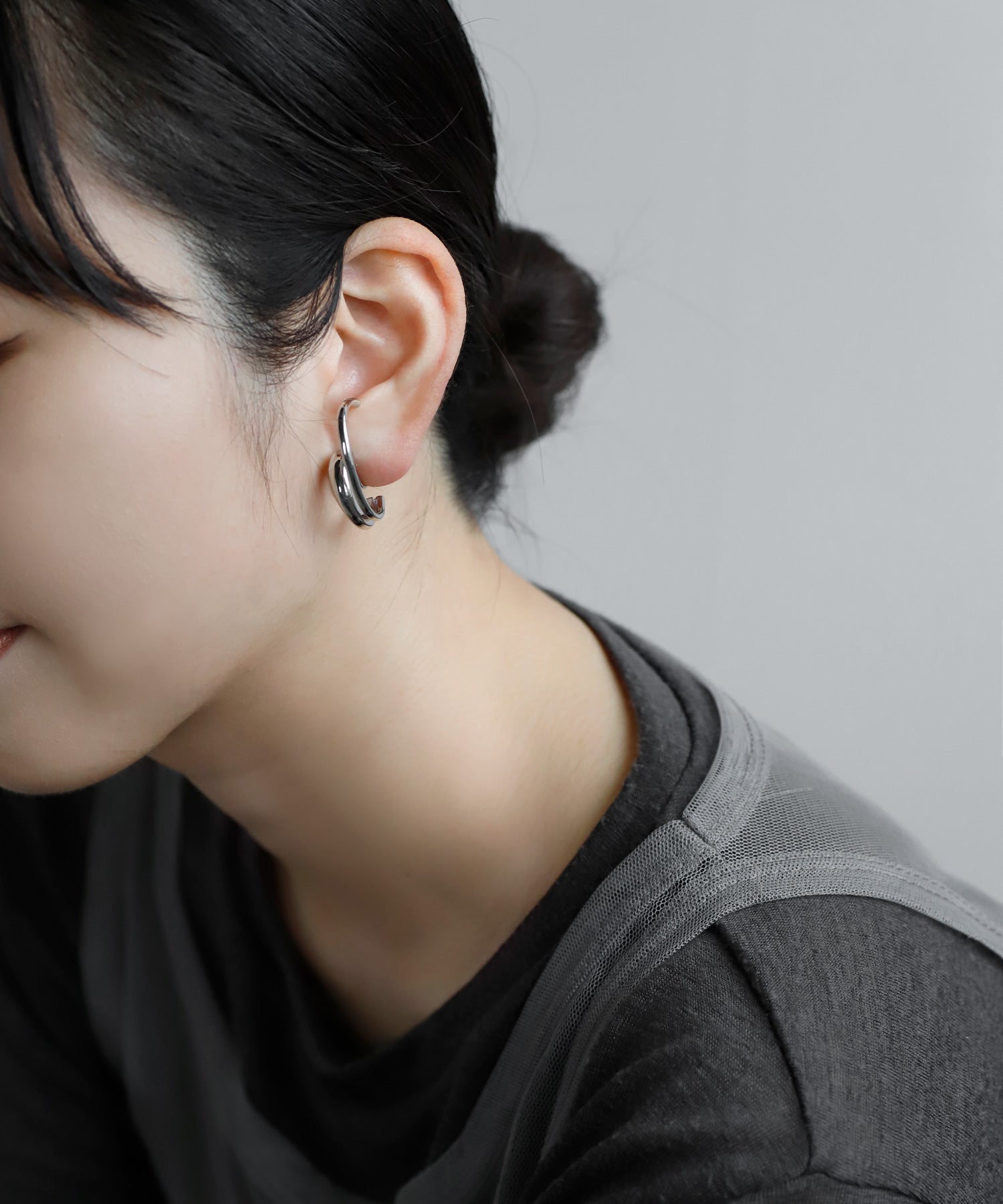 mimi33】ダブルラインカフイヤリング[Ownideal]｜アネモネ