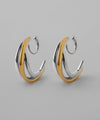 Combination Color Hoop Line Earrings [Ownideal]
