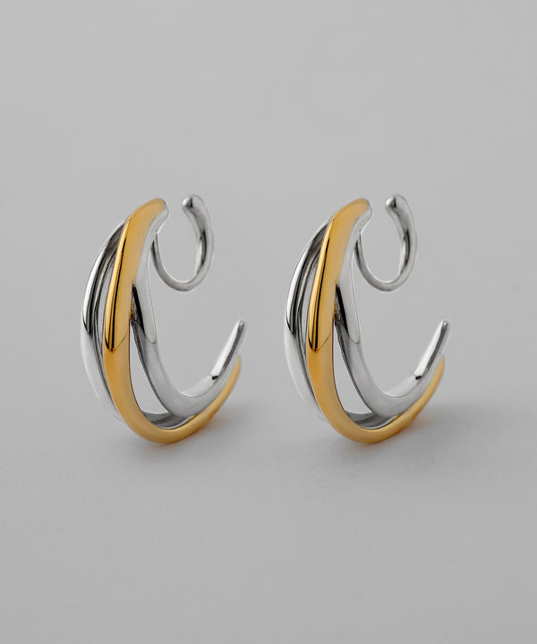 Combination Color Hoop Line Earrings [Ownideal]