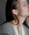 Combination Color Hoop Line Earrings [Ownideal]