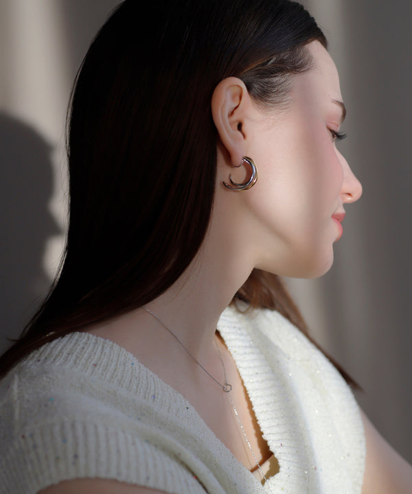 Combination Color Hoop Line Earrings [Ownideal]