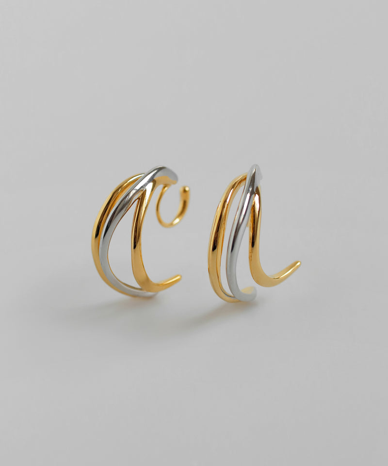 Combination Color Hoop Line Earrings [Ownideal]
