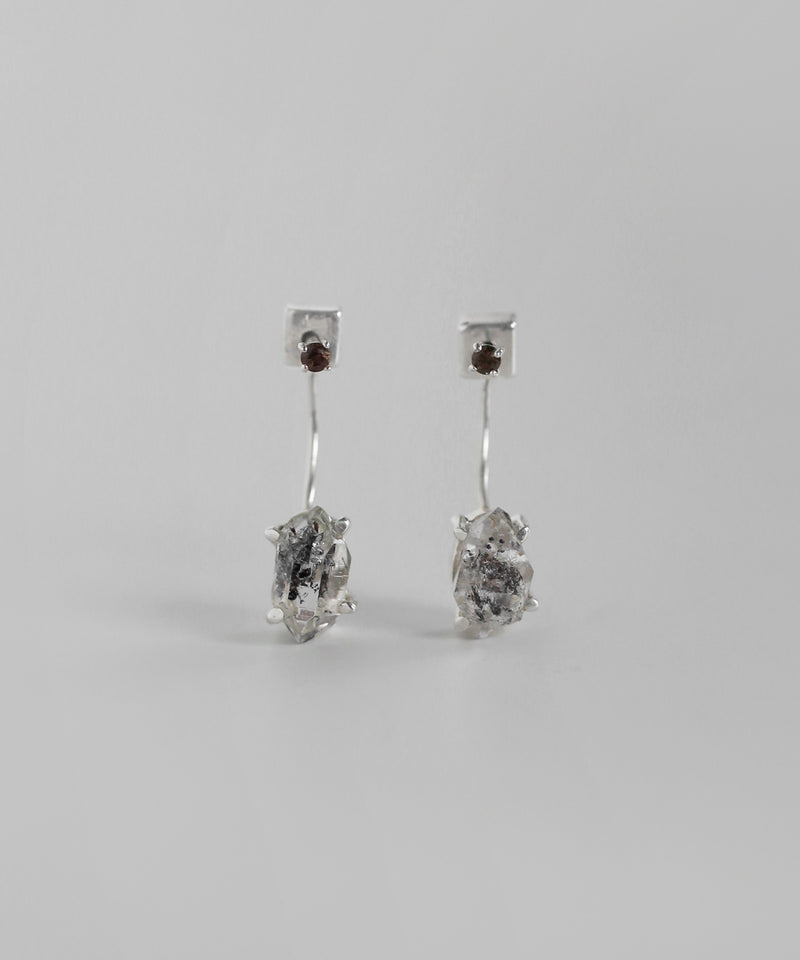 天然石バックキャッチピアス[silver925][Sheerchic]