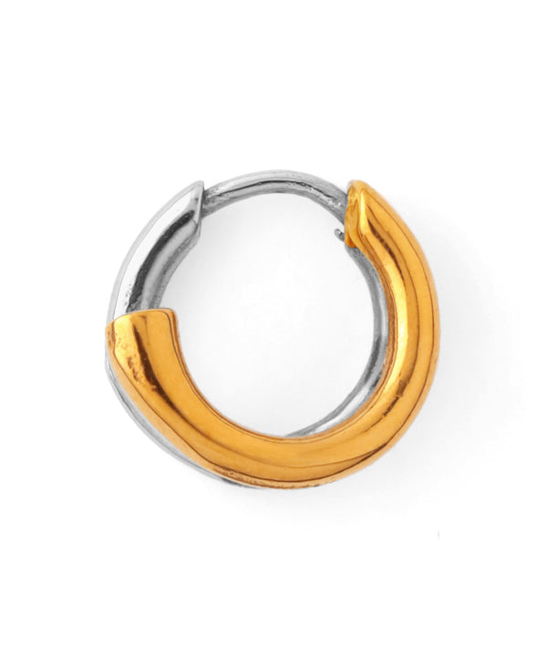 ダブルラインフープピアス[ステンレス][Basic]