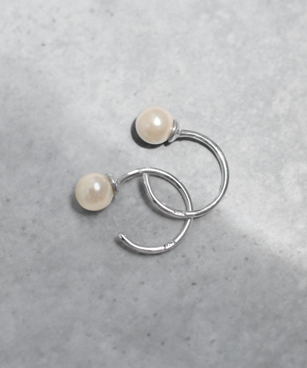 パールフックピアス[silver925]
