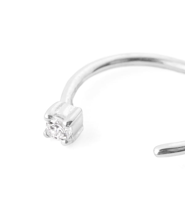 ビジューフックピアス[silver925]