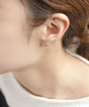 ビジューフックピアス[silver925]