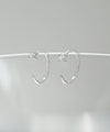 ビジューフックピアス[silver925]