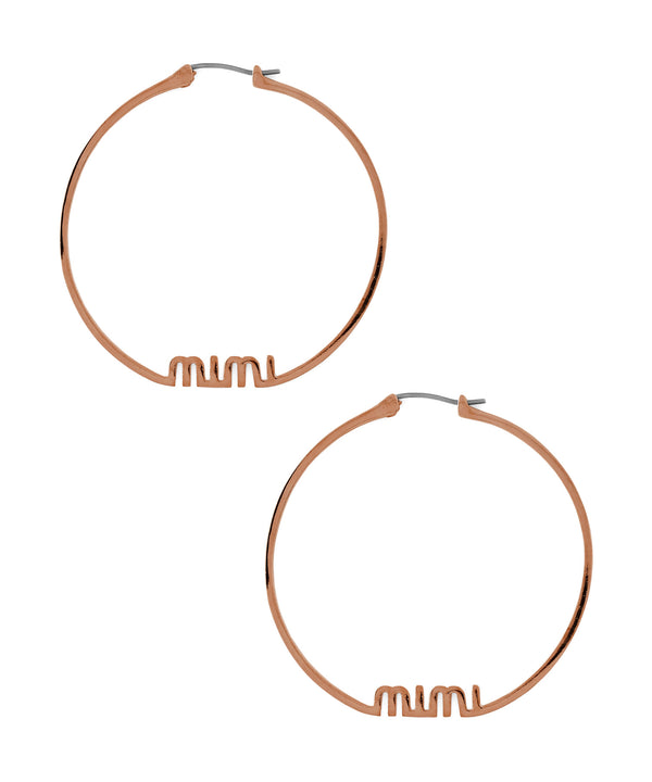 mimiアイコンフープピアス[Ownideal]