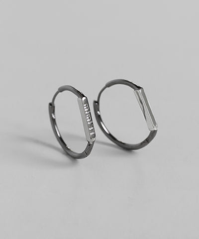 コンビカラーフープピアス[Ownideal]