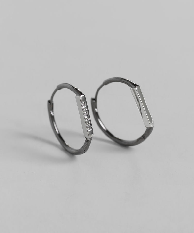 コンビカラーフープピアス[Ownideal]