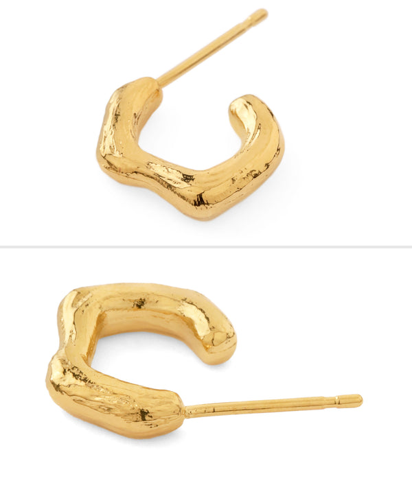 天然石×アーチアシメピアス[Ownideal]