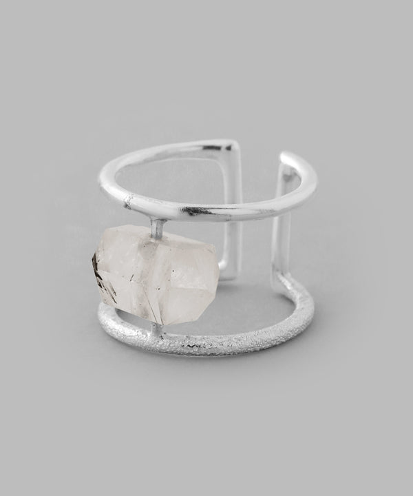 Natural stone ear cuff [silver925][Basic]