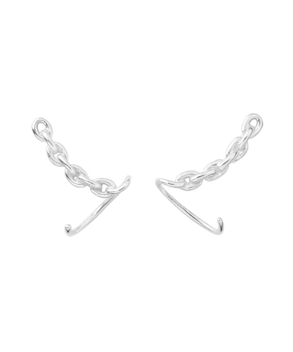 チェーンモチーフフックピアス[silver925][Basic]