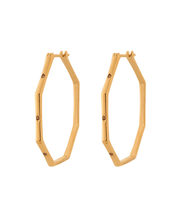 ゼロフープピアス[ビジュー][Ownideal]