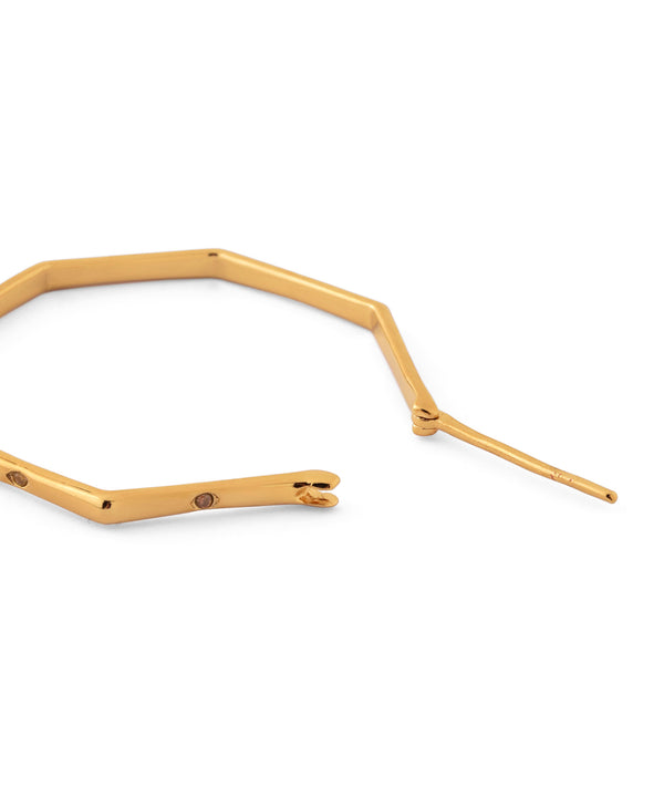 ゼロフープピアス[ビジュー][Ownideal]