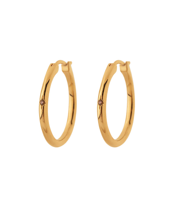 ゼロフープピアス[ビジュー][Ownideal]