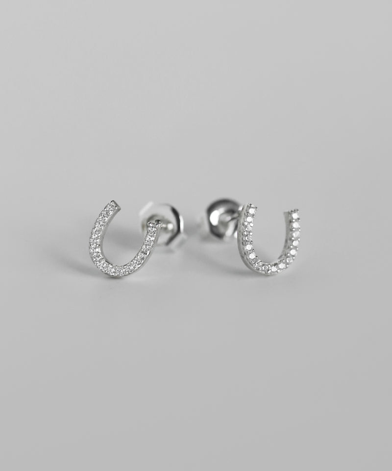 ビジューホースシューピアス[silver925][Basic]