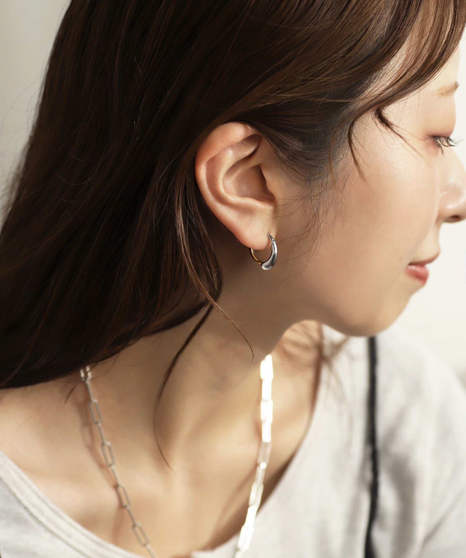 mimi33】シームレスフープピアス[Basic]｜アネモネ・シエナロゼ