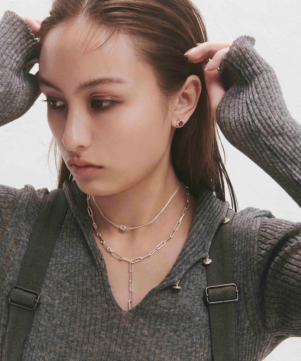 天然石ピアス[silver925][Basic]