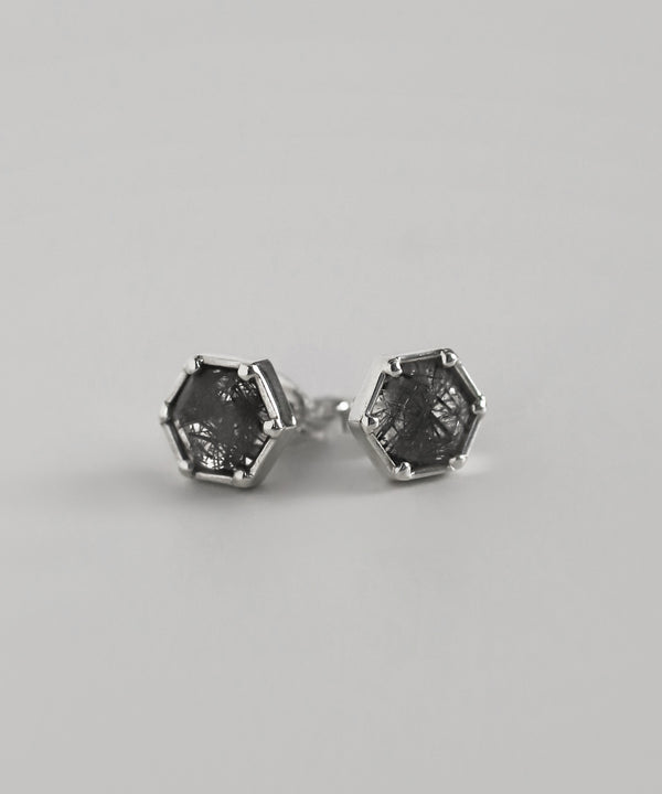 天然石ピアス[silver925][Basic]