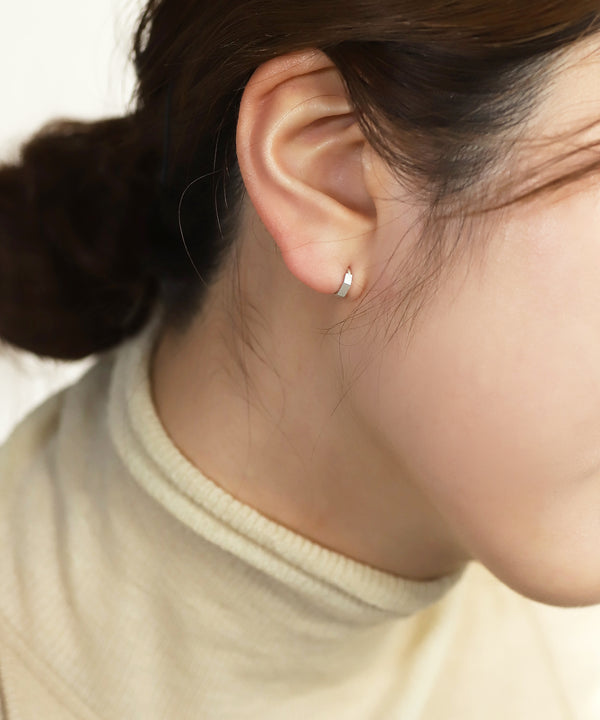 Mini hoop earrings [silver925][Basic]