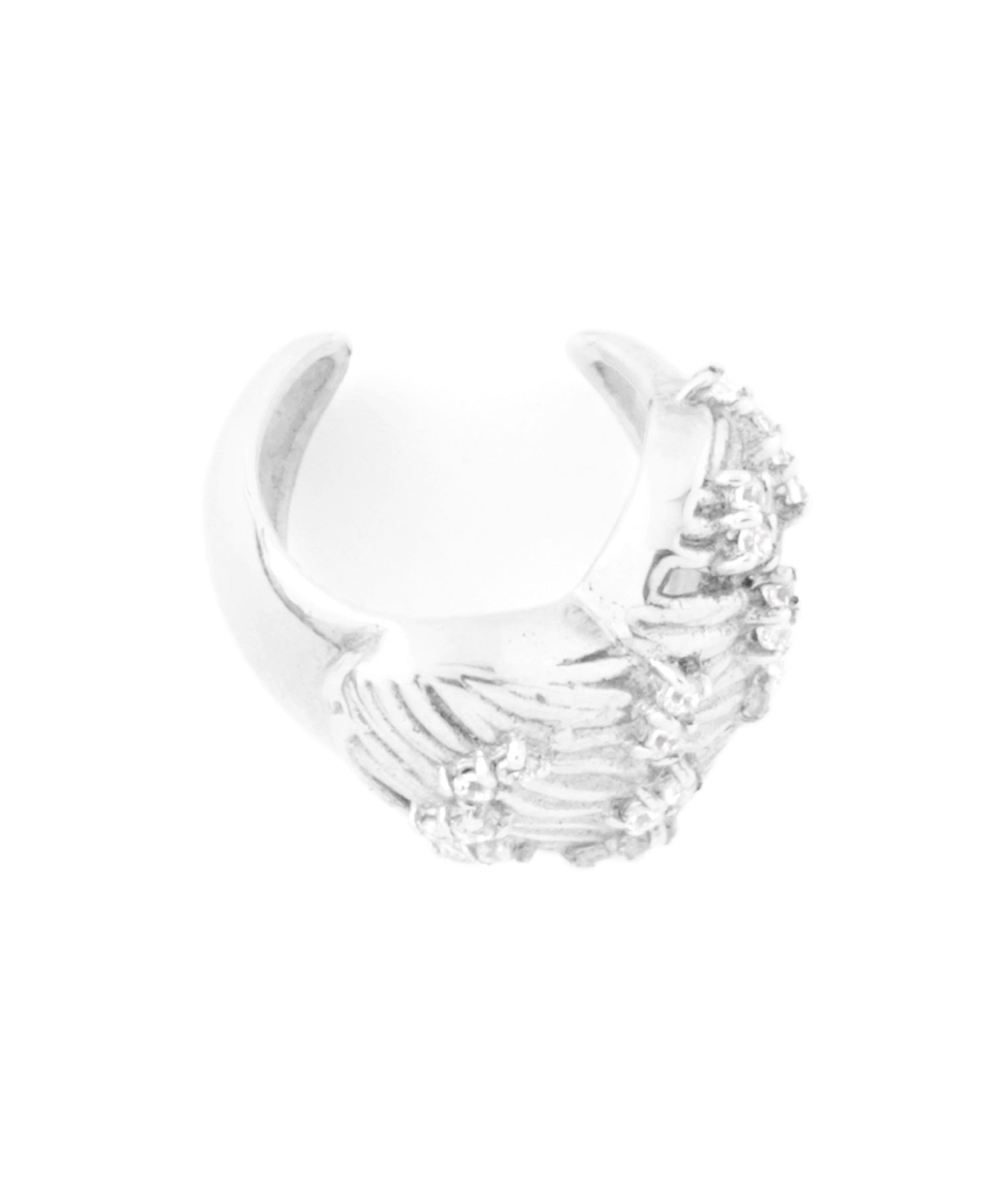 mimi33】ハート×ビジューイヤーカフ[silver925][Basic