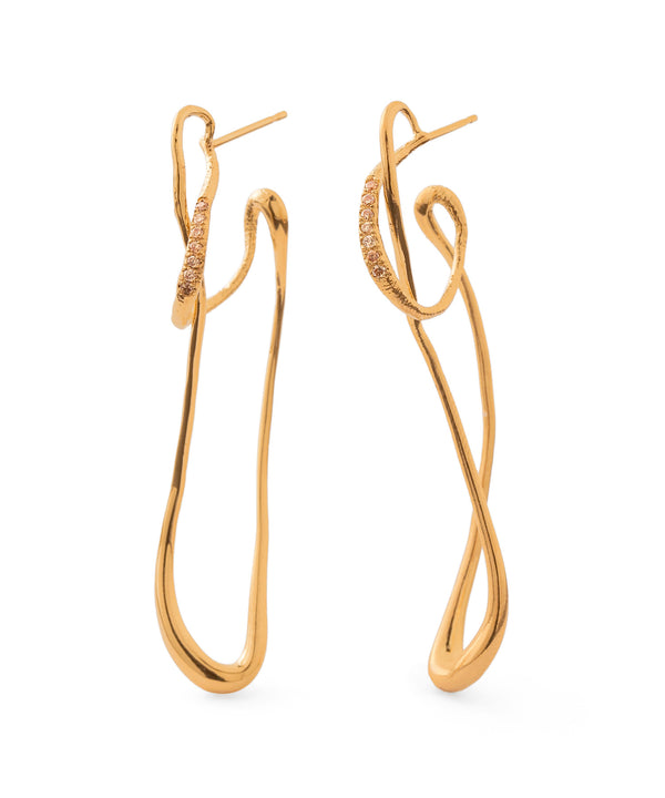 カラービジューループフープピアス[Sheerchic]