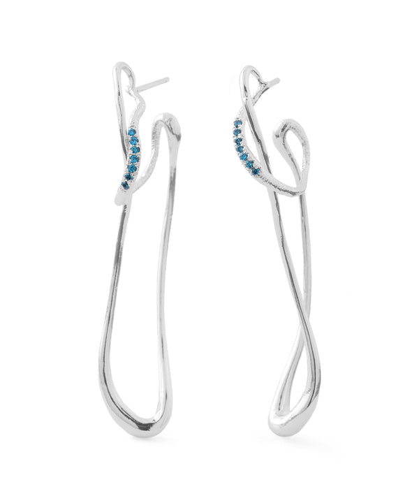 カラービジューループフープピアス[Sheerchic]