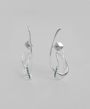 カラービジューループフープピアス[Sheerchic]