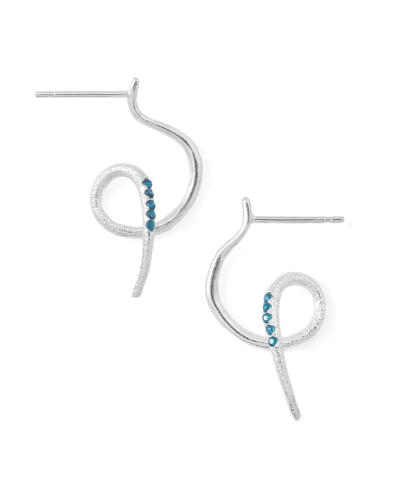 カラービジューループフープピアス[Sheerchic]