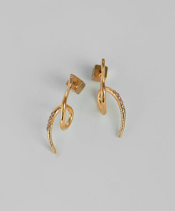 カラービジューループフープピアス[Sheerchic]