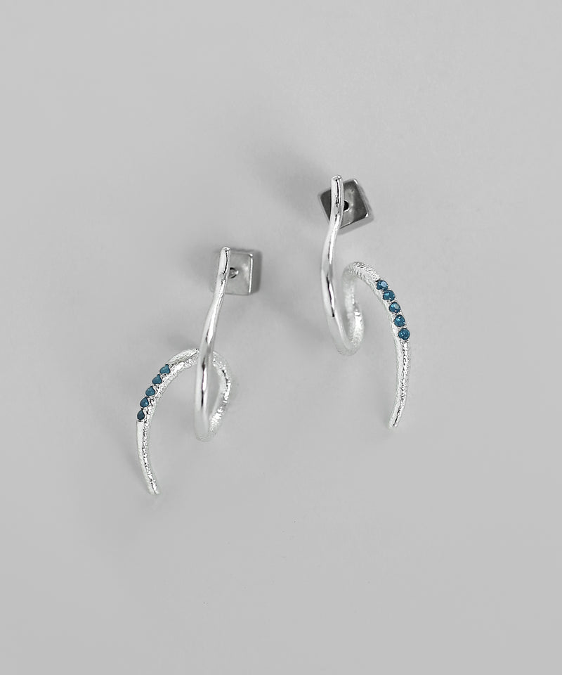 カラービジューループフープピアス[Sheerchic]