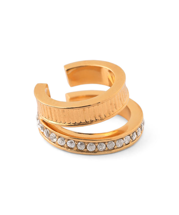 Double Line Bijou Ear Cuff [Ownideal]
