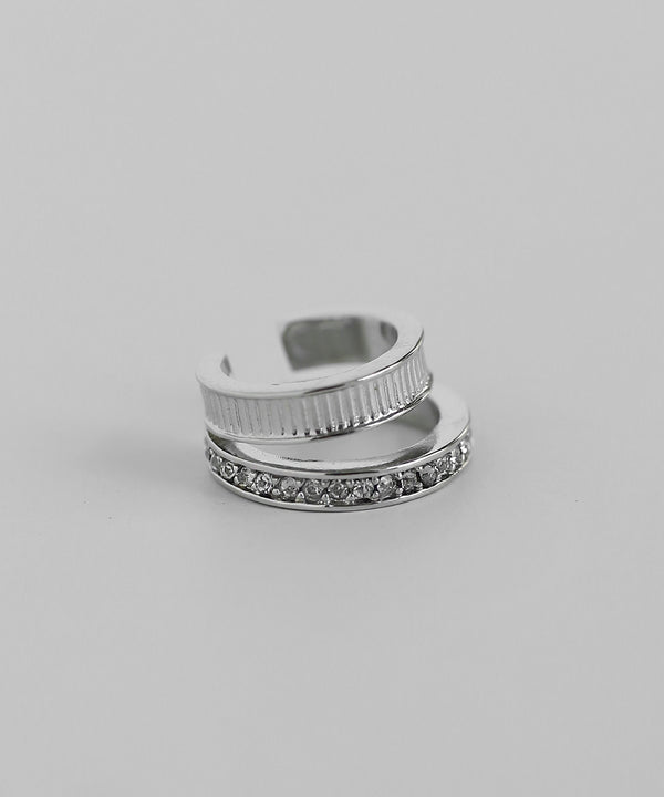 Double Line Bijou Ear Cuff [Ownideal]