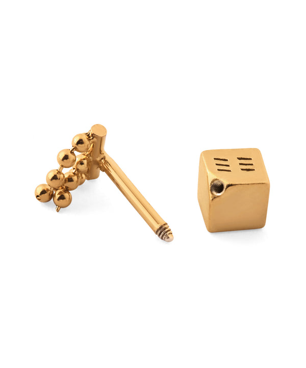 ボールチェーンスクリューポストピアス[silver925][Sheerchic]