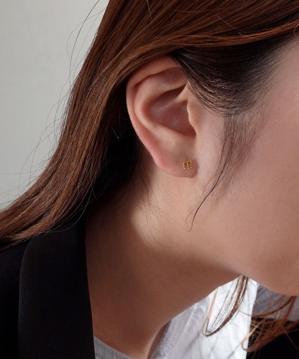 ボールチェーンスクリューポストピアス[silver925][Sheerchic]