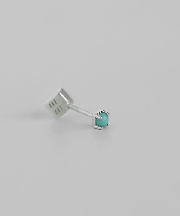 mimi33】天然石スクリューポストピアス[silver925][Sheerchic