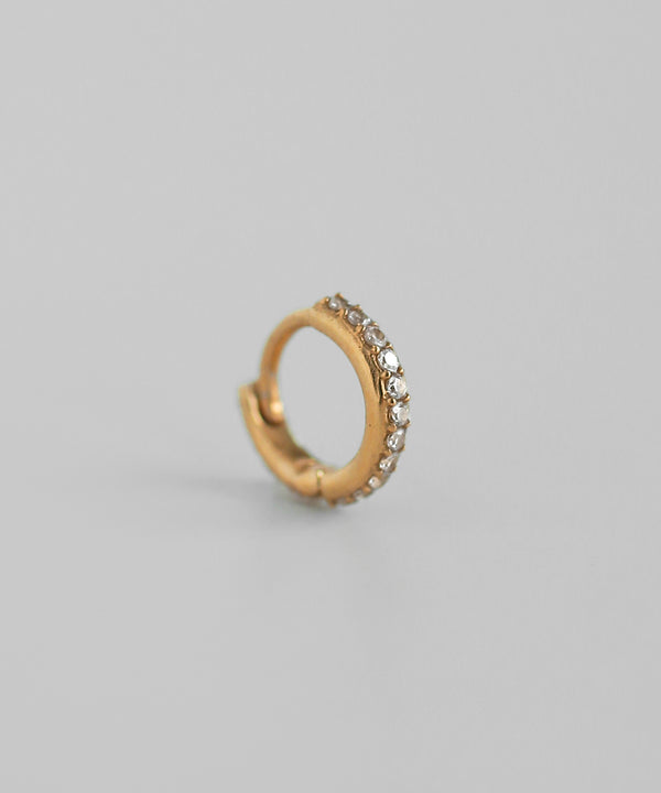 ビジューフープピアス[silver925][Sheerchic]