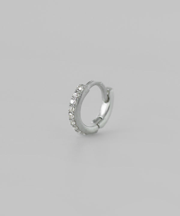 ビジューフープピアス[silver925][Sheerchic]