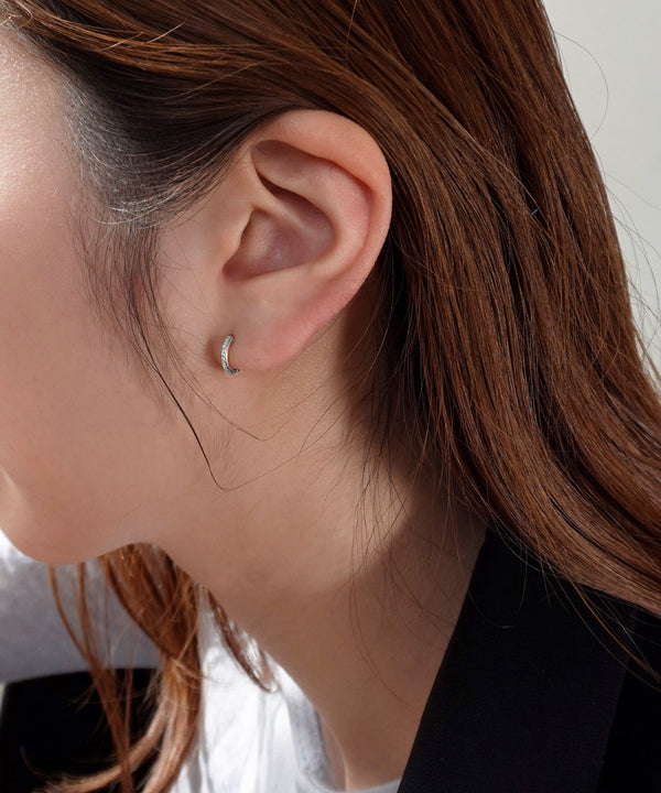 ビジューフープピアス[silver925][Sheerchic]