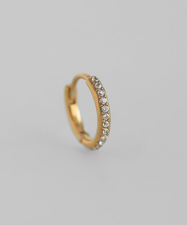 ビジューフープピアス[silver925][Sheerchic]