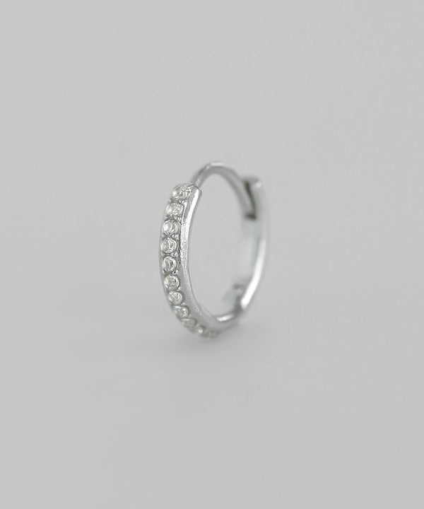 ビジューフープピアス[silver925][Sheerchic]