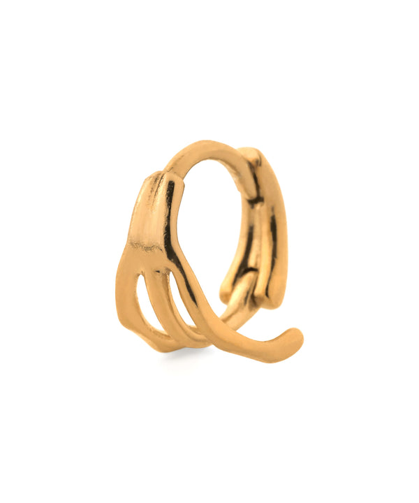 トリプルラインフープピアス[silver925][Sheerchic]